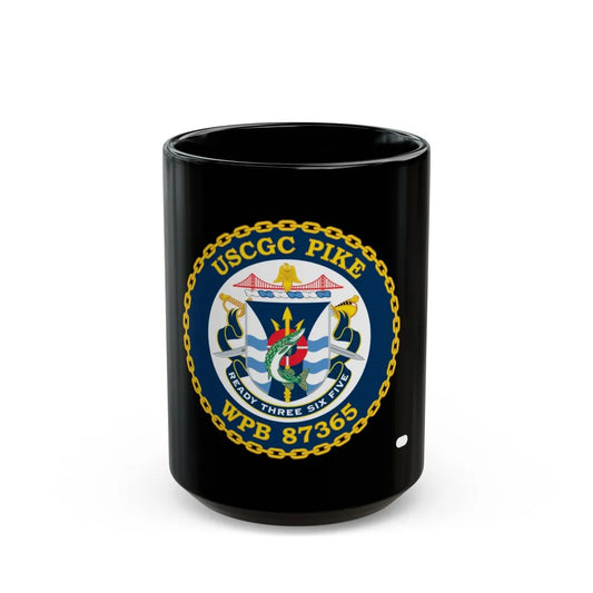 USCGC Pike WPB 87365 (U.S. Coast Guard) Black Coffee Mug-15oz-Go Mug Yourself