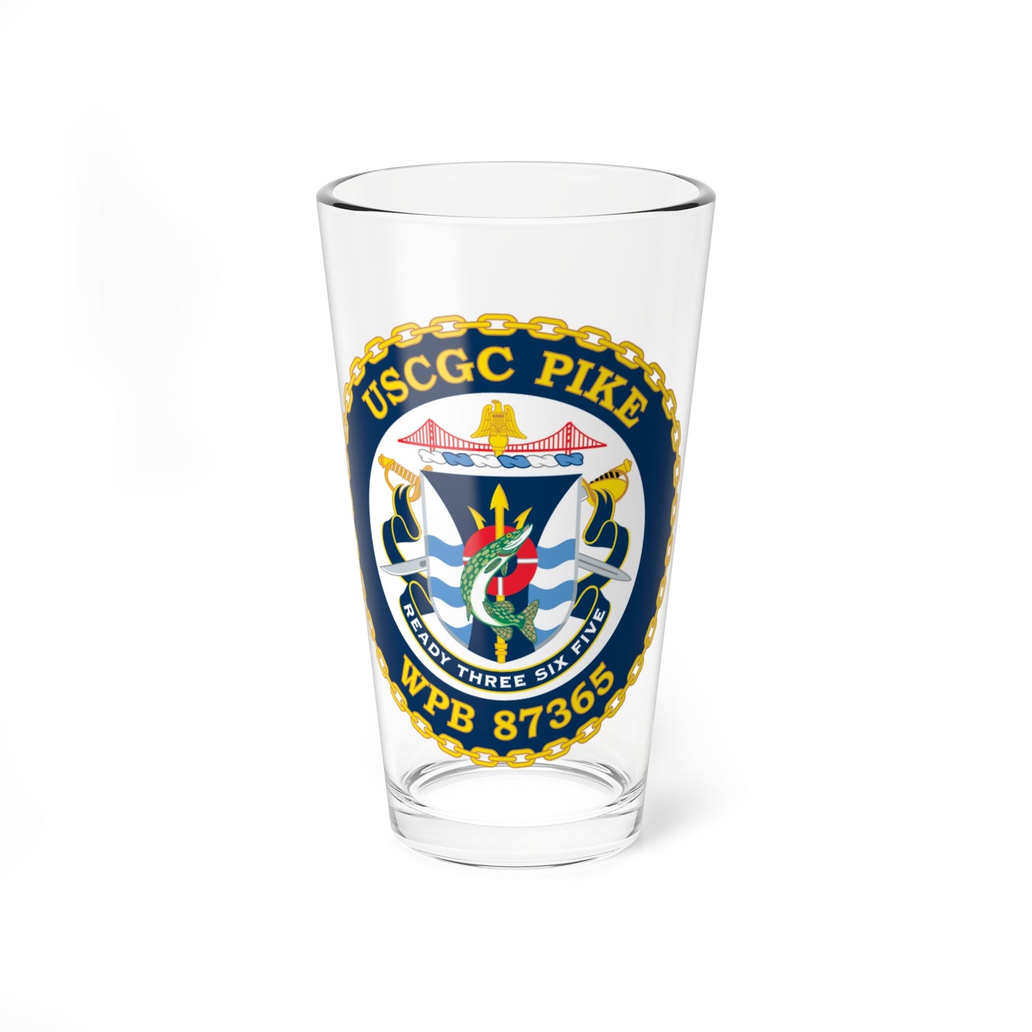 USCGC Pike WPB 87365 (U.S. Coast Guard) Pint Glass 16oz-16oz-Go Mug Yourself