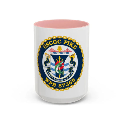 USCGC Pike WPB   87365 (U.S. Coast Guard) Accent Coffee Mug 15oz Pink - Go Mug Yourself