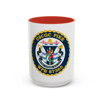 USCGC Pike WPB   87365 (U.S. Coast Guard) Accent Coffee Mug 15oz Red - Go Mug Yourself