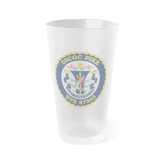 USCGC Pike WPB   87365 (U.S. Coast Guard) Frosted Pint Glass 16oz Default Title - Go Mug Yourself