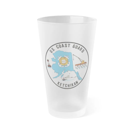 USCGC Planetree WLB 307 (U.S. Coast Guard) Frosted Pint Glass 16oz-Go Mug Yourself