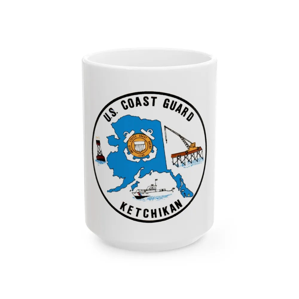 USCGC Planetree WLB 307 (U.S. Coast Guard) White Coffee Mug-15oz-Go Mug Yourself