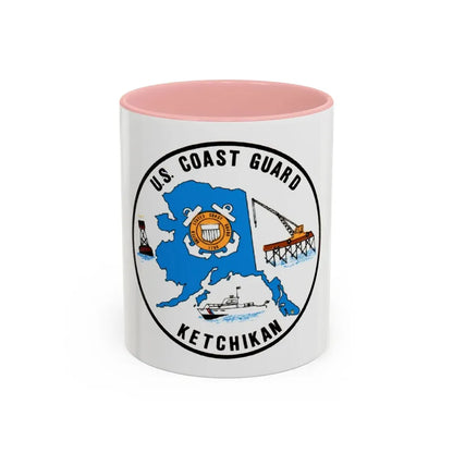 USCGC Planetree WLB 307 (U.S. Coast Guard) Accent Coffee Mug 11oz Pink - Go Mug Yourself