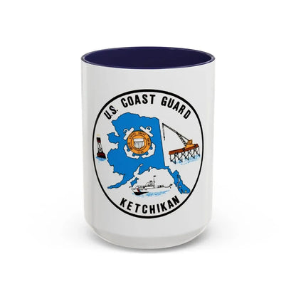 USCGC Planetree WLB 307 (U.S. Coast Guard) Accent Coffee Mug 15oz Navy - Go Mug Yourself
