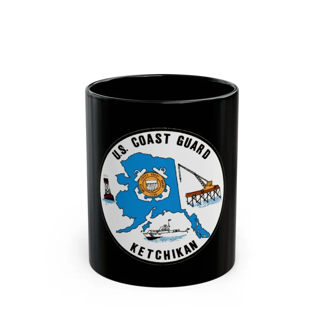 USCGC Planetree WLB 307 (U.S. Coast Guard) Black Coffee Mug 11oz - Go Mug Yourself