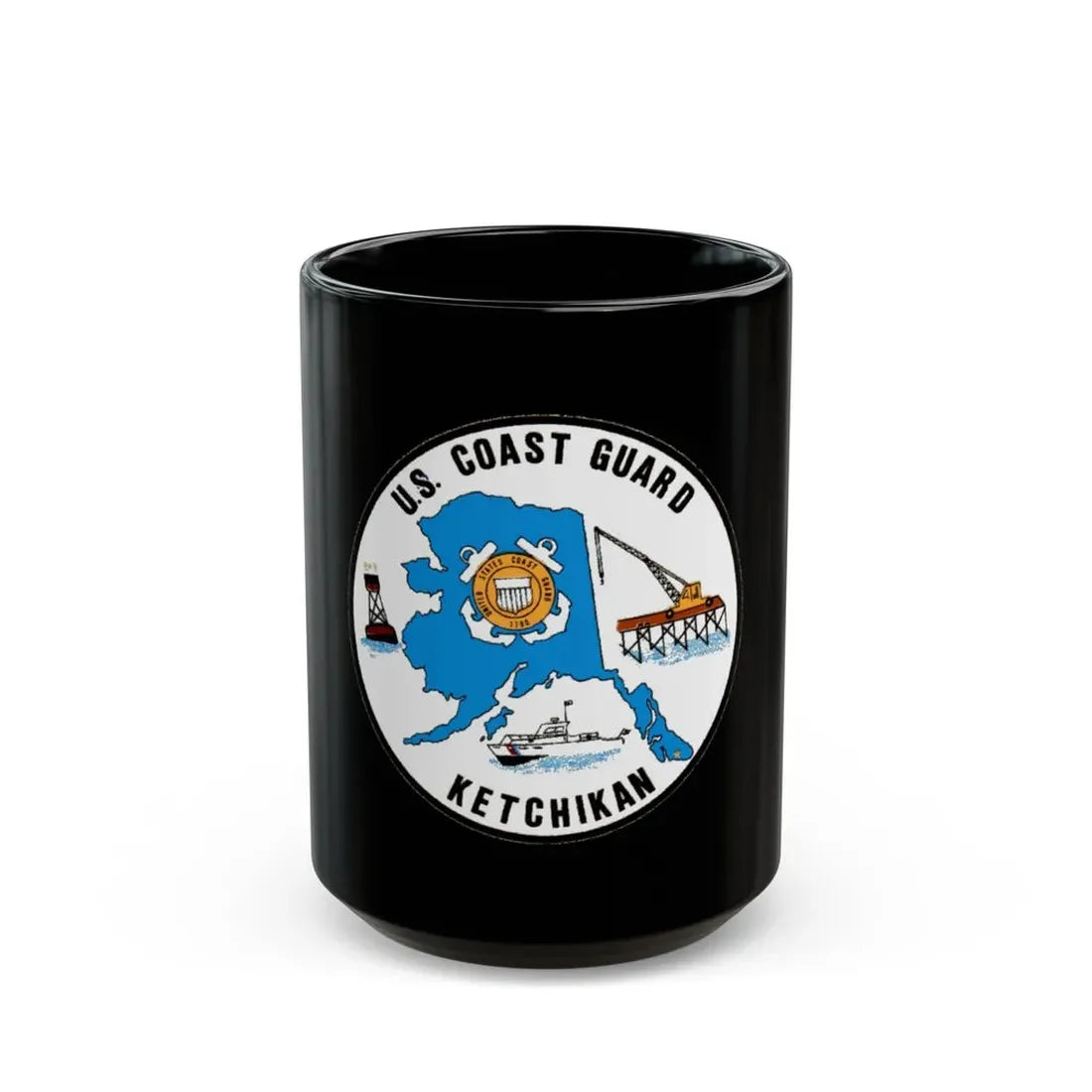 USCGC Planetree WLB 307 (U.S. Coast Guard) Black Coffee Mug 15oz - Go Mug Yourself