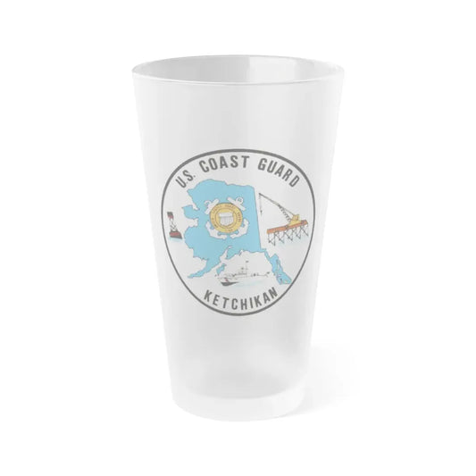 USCGC Planetree WLB 307 (U.S. Coast Guard) Frosted Pint Glass 16oz Default Title - Go Mug Yourself