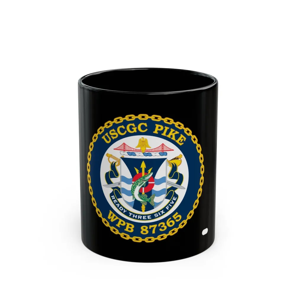 USCGC Plke WPB 87365 NEW 2010 (U.S. Coast Guard) Black Coffee Mug-11oz-Go Mug Yourself