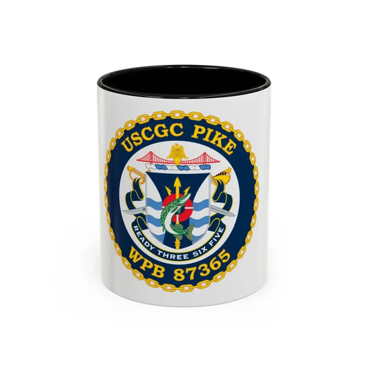 USCGC Plke WPB 87365 NEW 2010 (U.S. Coast Guard) Accent Coffee Mug 11oz Black - Go Mug Yourself