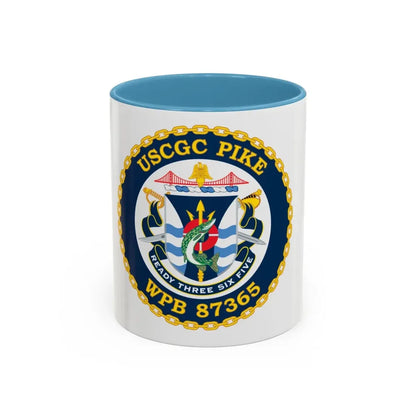 USCGC Plke WPB 87365 NEW 2010 (U.S. Coast Guard) Accent Coffee Mug 11oz Light Blue - Go Mug Yourself