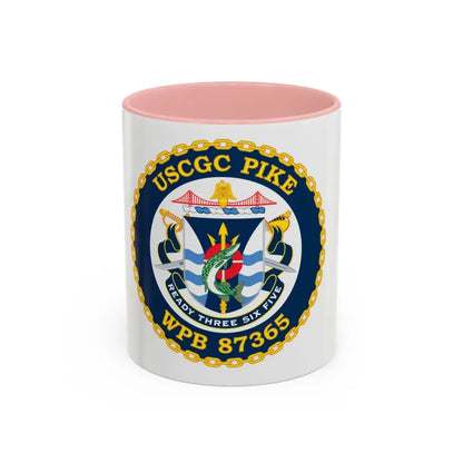 USCGC Plke WPB 87365 NEW 2010 (U.S. Coast Guard) Accent Coffee Mug 11oz Pink - Go Mug Yourself