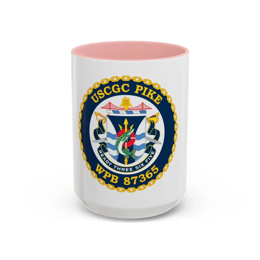 USCGC Plke WPB 87365 NEW 2010 (U.S. Coast Guard) Accent Coffee Mug 15oz Pink - Go Mug Yourself