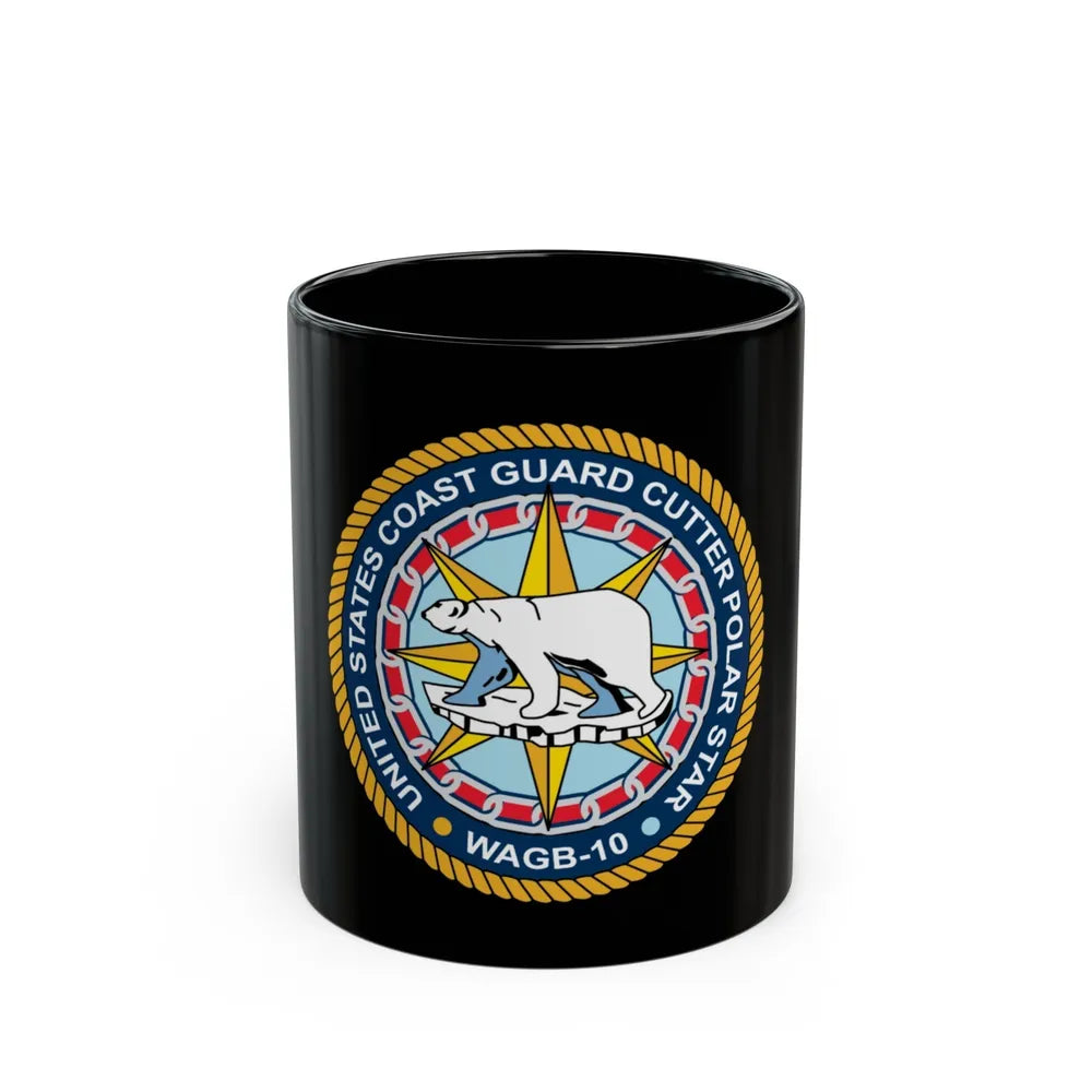 USCGC Polar Star WAGB 10 (U.S. Coast Guard) Black Coffee Mug-11oz-Go Mug Yourself