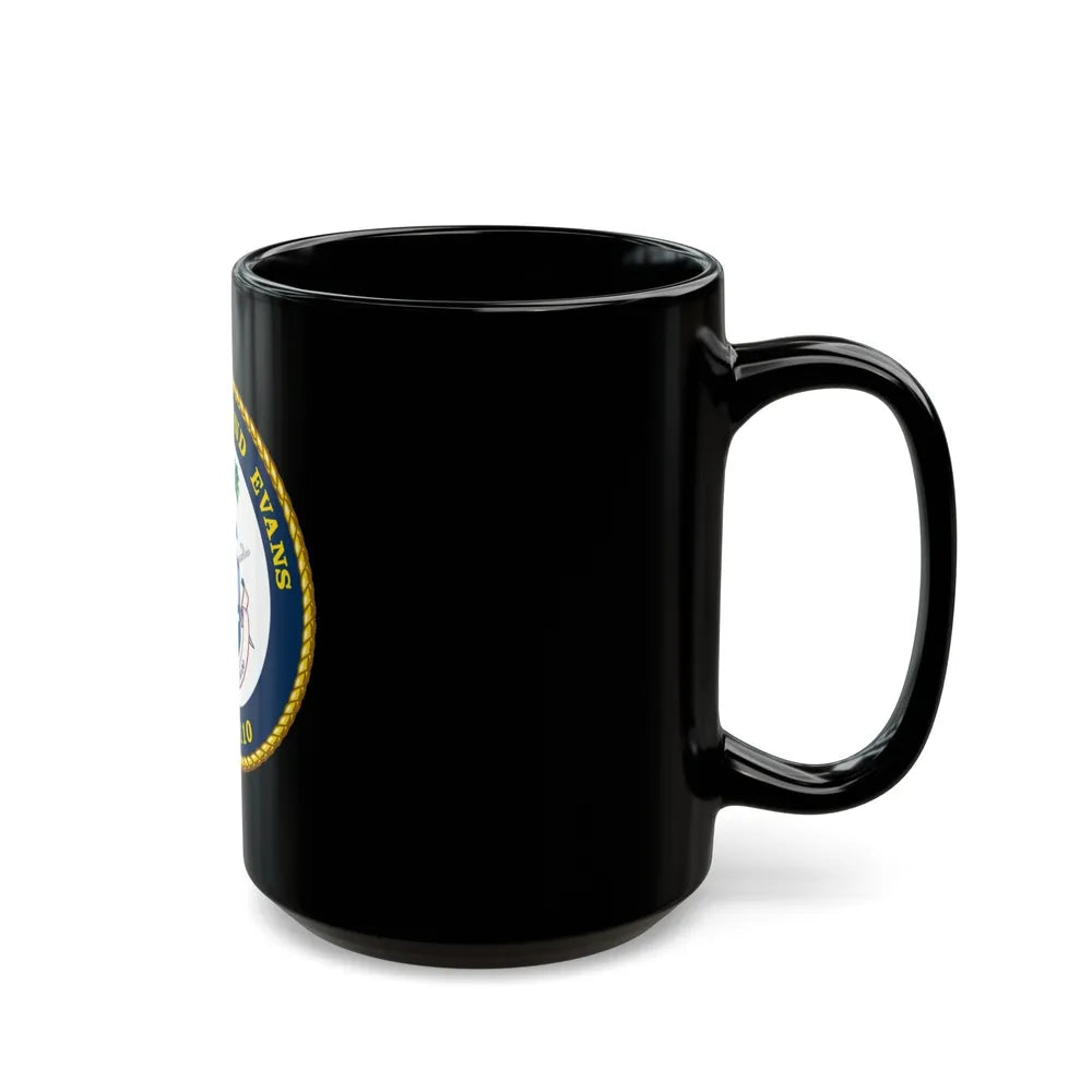 USCGC Raymond Evans WPC 1110 (U.S. Coast Guard) Black Coffee Mug-Go Mug Yourself