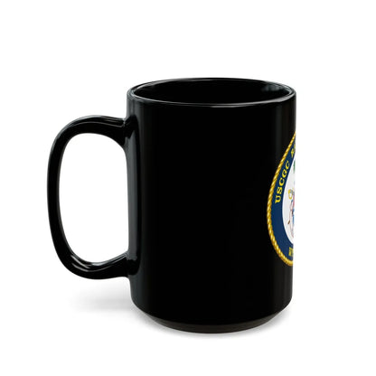 USCGC Raymond Evans WPC 1110 (U.S. Coast Guard) Black Coffee Mug-Go Mug Yourself