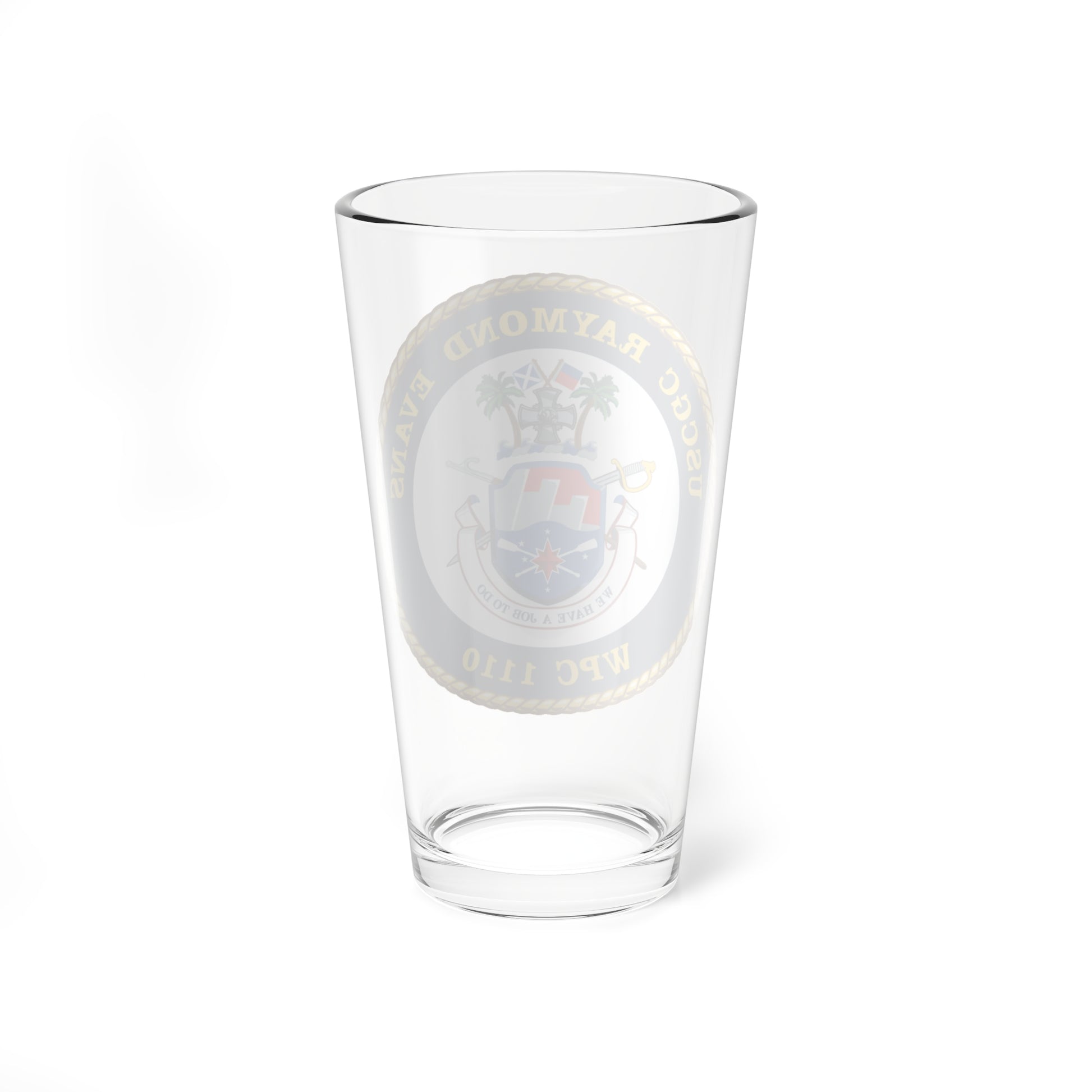 USCGC Raymond Evans WPC 1110 (U.S. Coast Guard) Pint Glass 16oz-Go Mug Yourself