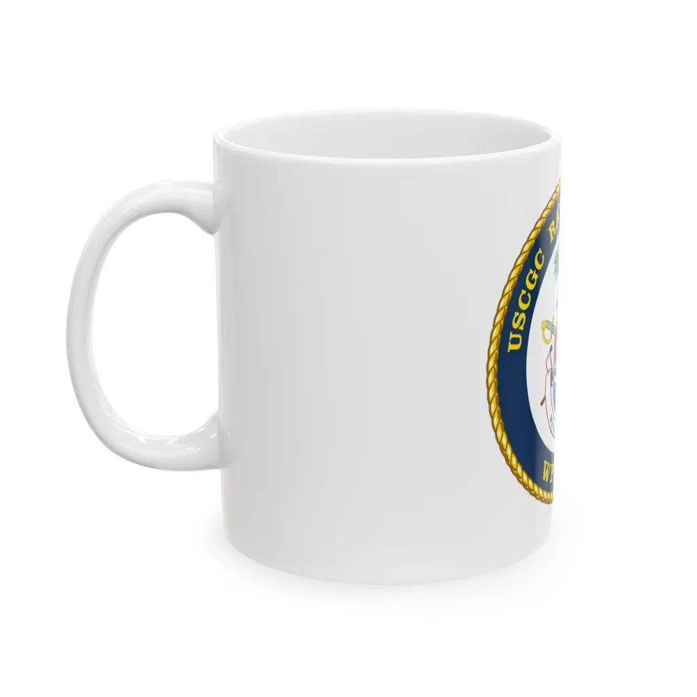 USCGC Raymond Evans WPC 1110 (U.S. Coast Guard) White Coffee Mug-Go Mug Yourself