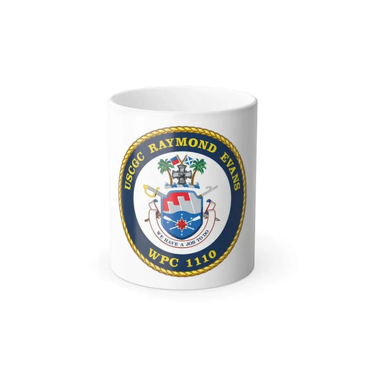 USCGC Raymond Evans WPC 1110 (U.S. Coast Guard) Color Changing Coffee Mug 11oz - Go Mug Yourself
