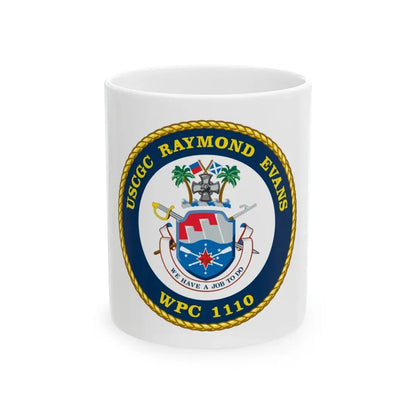 USCGC Raymond Evans WPC 1110 (U.S. Coast Guard) White Coffee Mug 11oz - Go Mug Yourself