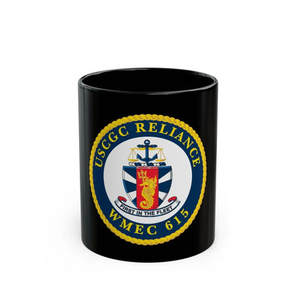 USCGC Reliance Glassware (U.S. Coast Guard) Black Coffee Mug-11oz-Go Mug Yourself