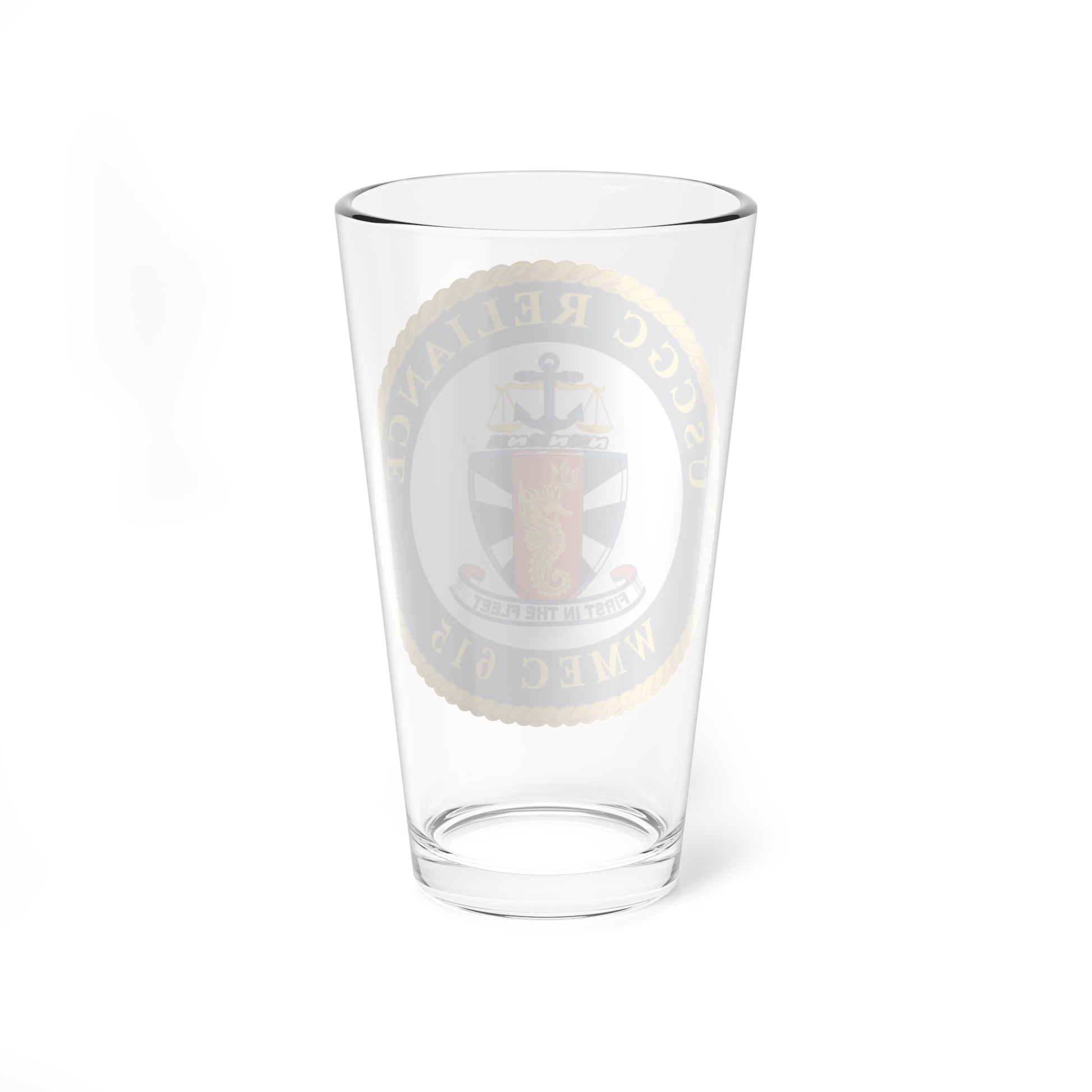 USCGC Reliance Glassware (U.S. Coast Guard) Pint Glass 16oz-Go Mug Yourself