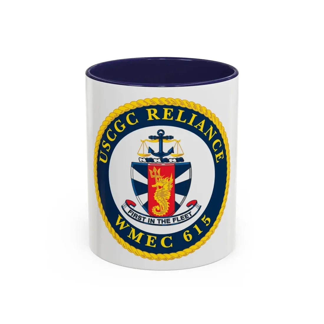 USCGC Reliance   Glassware (U.S. Coast Guard) Accent Coffee Mug 11oz Navy - Go Mug Yourself