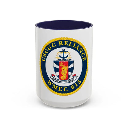 USCGC Reliance   Glassware (U.S. Coast Guard) Accent Coffee Mug 15oz Navy - Go Mug Yourself