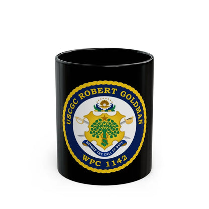 USCGC Robert Goldman WPC 1142 (U.S. Coast Guard) Black Coffee Mug-11oz-Go Mug Yourself