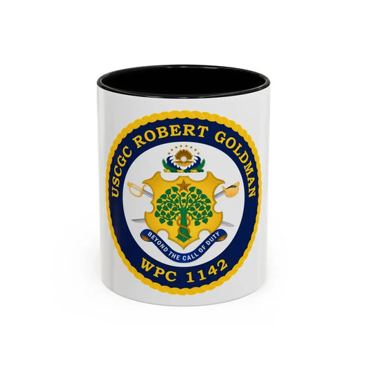 USCGC Robert Goldman WPC 1142 (U.S. Coast Guard) Accent Coffee Mug 11oz Black - Go Mug Yourself