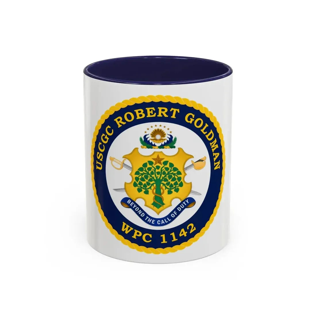 USCGC Robert Goldman WPC 1142 (U.S. Coast Guard) Accent Coffee Mug 11oz Navy - Go Mug Yourself