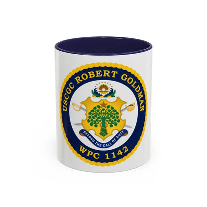 USCGC Robert Goldman WPC 1142 (U.S. Coast Guard) Accent Coffee Mug 11oz Navy - Go Mug Yourself