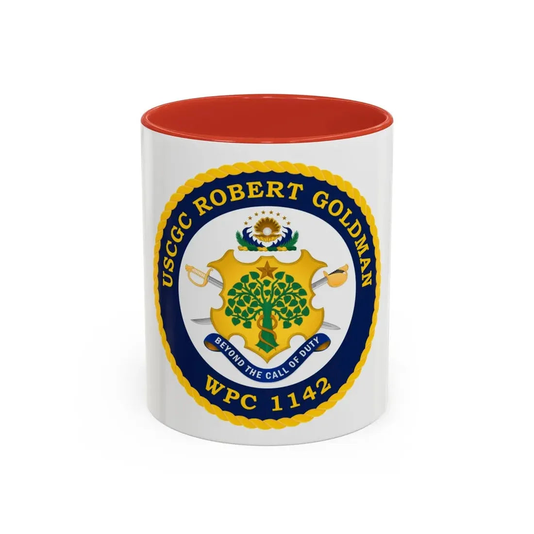 USCGC Robert Goldman WPC 1142 (U.S. Coast Guard) Accent Coffee Mug 11oz Red - Go Mug Yourself