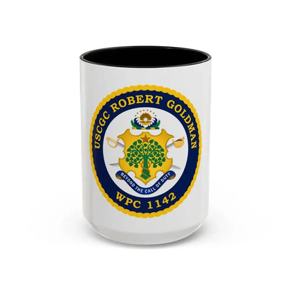 USCGC Robert Goldman WPC 1142 (U.S. Coast Guard) Accent Coffee Mug 15oz Black - Go Mug Yourself