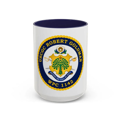USCGC Robert Goldman WPC 1142 (U.S. Coast Guard) Accent Coffee Mug 15oz Navy - Go Mug Yourself