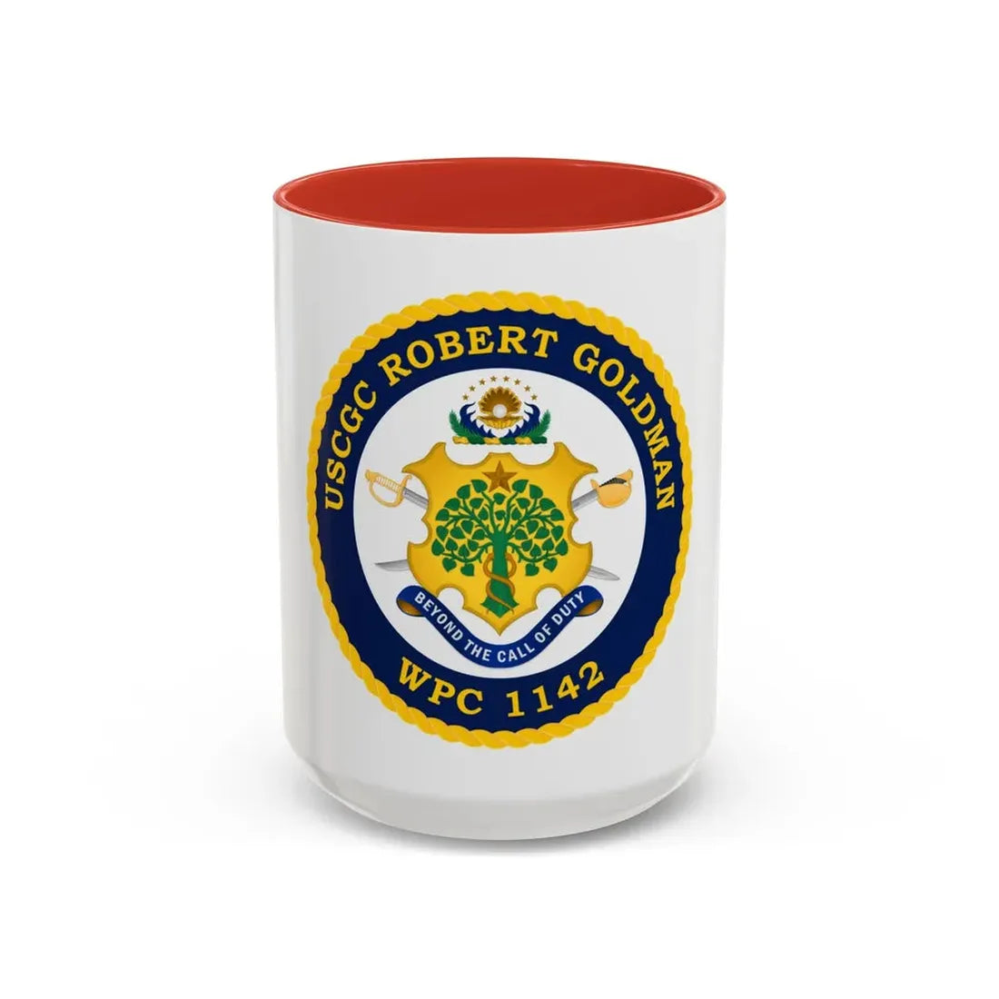 USCGC Robert Goldman WPC 1142 (U.S. Coast Guard) Accent Coffee Mug 15oz Red - Go Mug Yourself