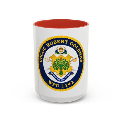 USCGC Robert Goldman WPC 1142 (U.S. Coast Guard) Accent Coffee Mug 15oz Red - Go Mug Yourself