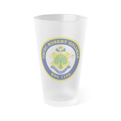 USCGC Robert Goldman WPC 1142 (U.S. Coast Guard) Frosted Pint Glass 16oz Default Title - Go Mug Yourself