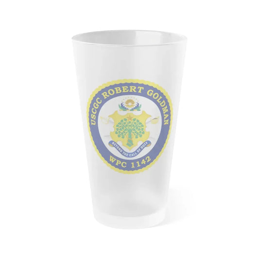 USCGC Robert Goldman WPC 1142 (U.S. Coast Guard) Frosted Pint Glass 16oz Default Title - Go Mug Yourself