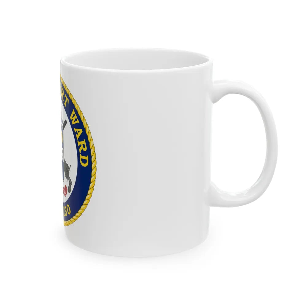 USCGC Robert Ward WPC 1130 (U.S. Coast Guard) White Coffee Mug-Go Mug Yourself