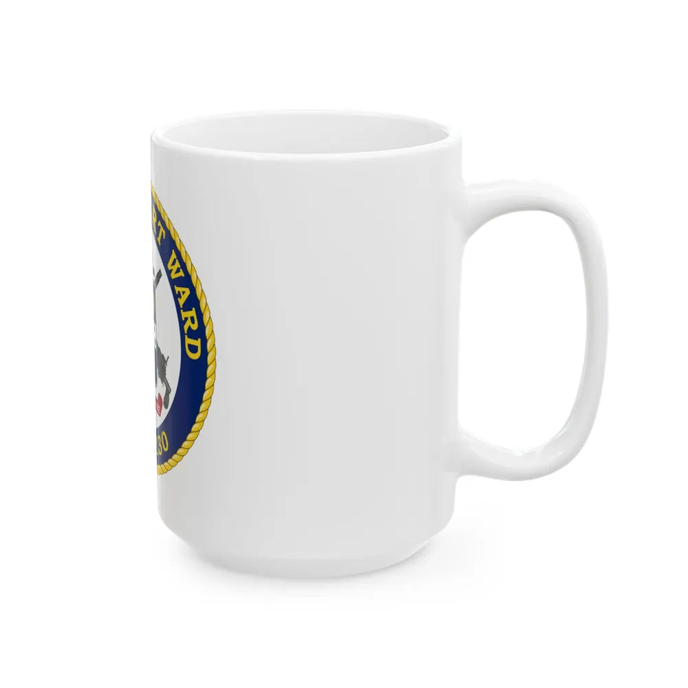 USCGC Robert Ward WPC 1130 (U.S. Coast Guard) White Coffee Mug-Go Mug Yourself