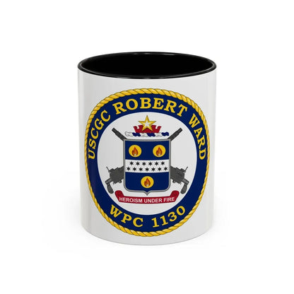 USCGC Robert Ward WPC 1130 (U.S. Coast Guard) Accent Coffee Mug 11oz Black - Go Mug Yourself