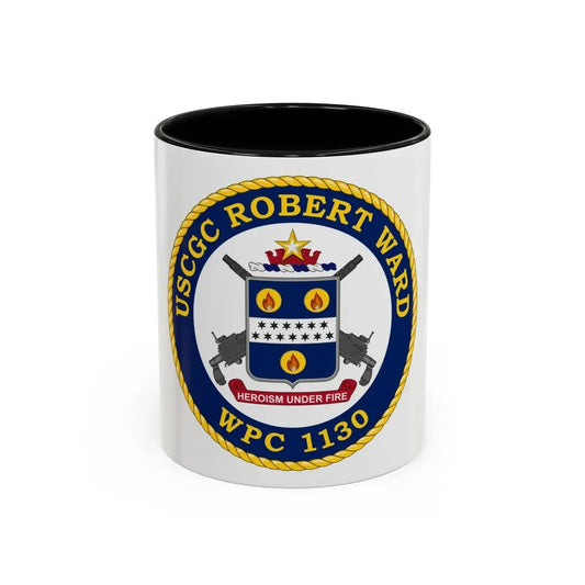 USCGC Robert Ward WPC 1130 (U.S. Coast Guard) Accent Coffee Mug 11oz Black - Go Mug Yourself
