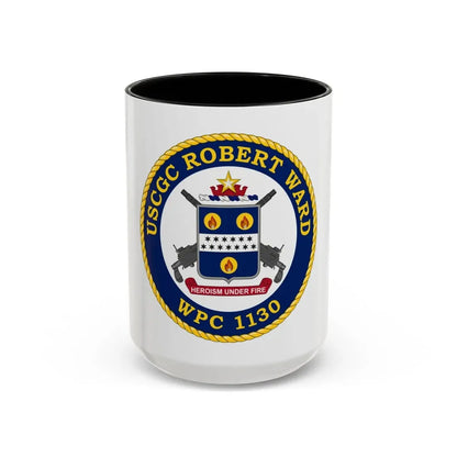 USCGC Robert Ward WPC 1130 (U.S. Coast Guard) Accent Coffee Mug 15oz Black - Go Mug Yourself