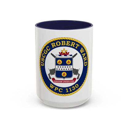 USCGC Robert Ward WPC 1130 (U.S. Coast Guard) Accent Coffee Mug 15oz Navy - Go Mug Yourself