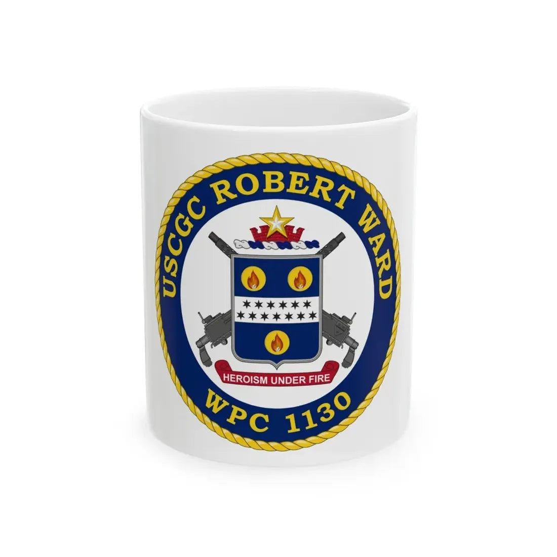 USCGC Robert Ward WPC 1130 (U.S. Coast Guard) White Coffee Mug 11oz - Go Mug Yourself