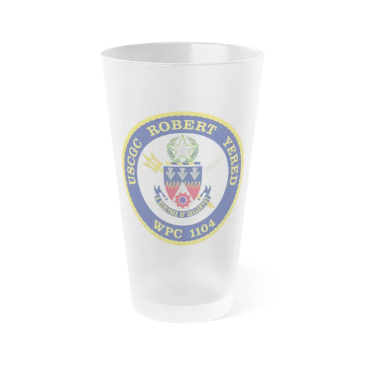 USCGC Robert Yered WPC 1104 1 (U.S. Coast Guard) Frosted Pint Glass 16oz-Go Mug Yourself