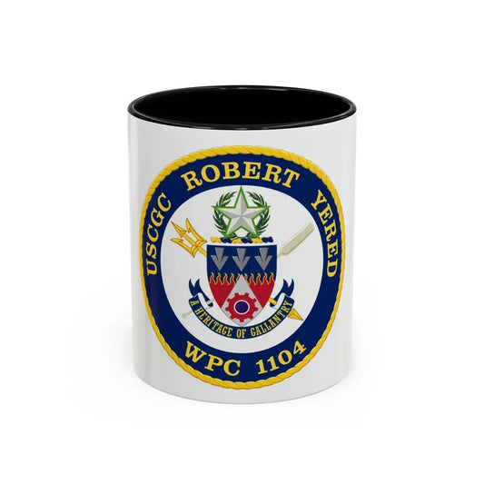 USCGC Robert Yered WPC 1104 1 (U.S. Coast Guard) Accent Coffee Mug 11oz Black - Go Mug Yourself