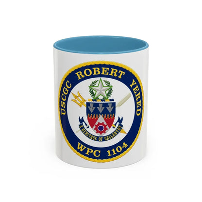 USCGC Robert Yered WPC 1104 1 (U.S. Coast Guard) Accent Coffee Mug 11oz Light Blue - Go Mug Yourself