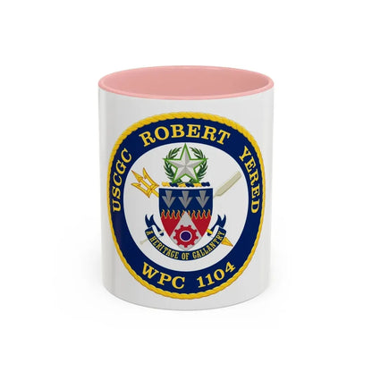 USCGC Robert Yered WPC 1104 1 (U.S. Coast Guard) Accent Coffee Mug 11oz Pink - Go Mug Yourself